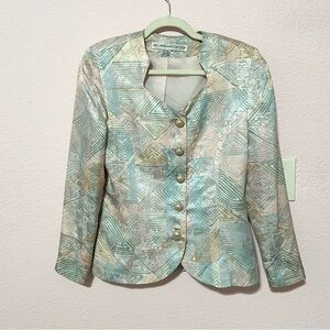 Vintage pastel retro 80s art deco blazer